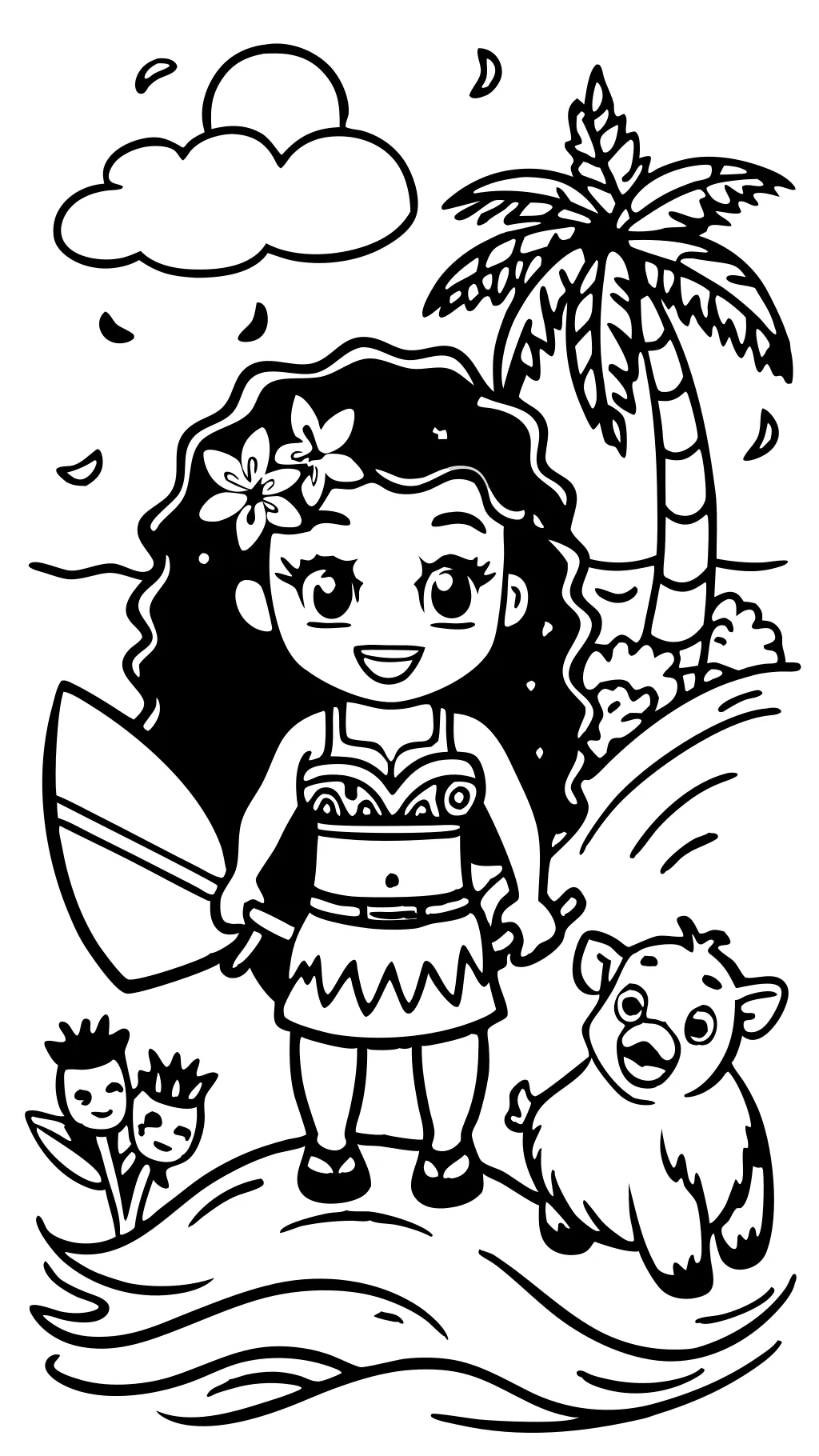 disney moana coloring pages